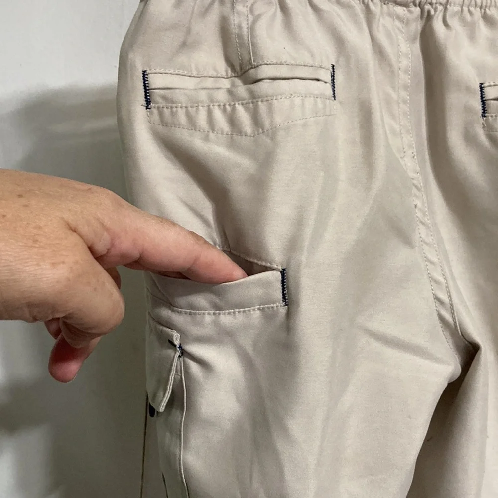 RIPCURL Boys Surf Walking Hiking Camping Khaki Cargo Shorts Boys Size 2